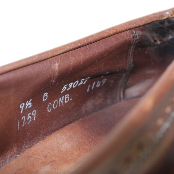 Allen Edmonds Mens Harvard Loafer Size 9.5 B Brown Leather Tassel Slip On Shoe - Picture 12 of 12